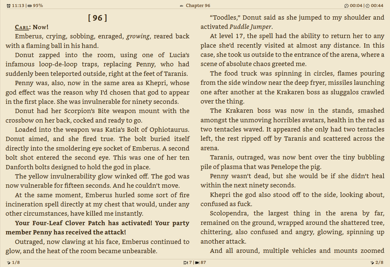 Reader interface overview